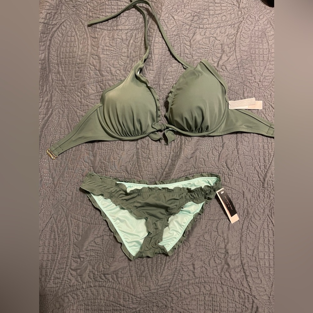 Victoria secret army green bikini